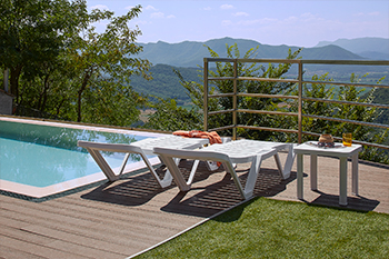 Tumbona para jardín, piscina y terraza Happers