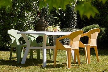 mesa exterior de resina