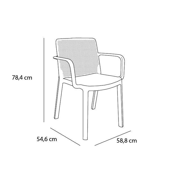 Silla Con Brazos Fresh