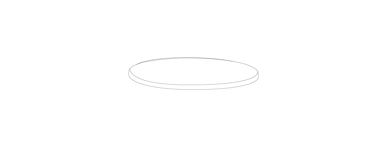 Tablero Contract Ø70 Inox Repulsado Gris 2x
