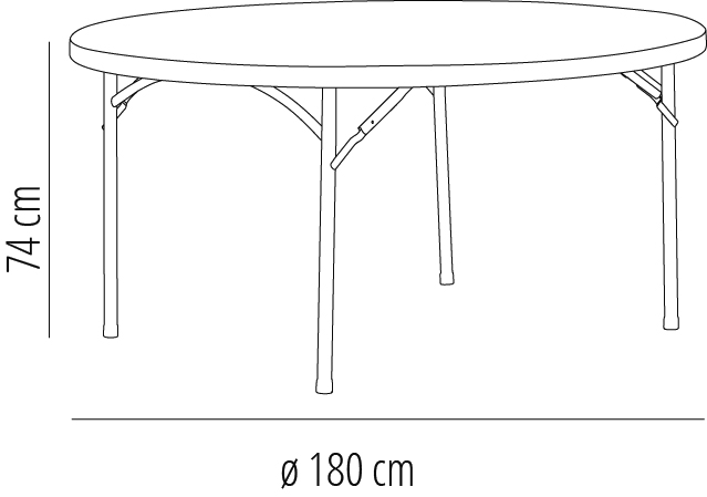 Mesa Beethoven Ø180 Gris P25
