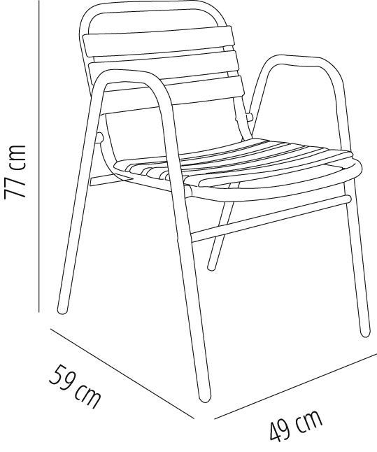 Silla Con Brazos Sea