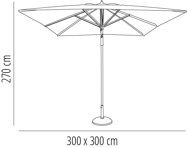 Parasol A1 300x300 Burdeos 1x