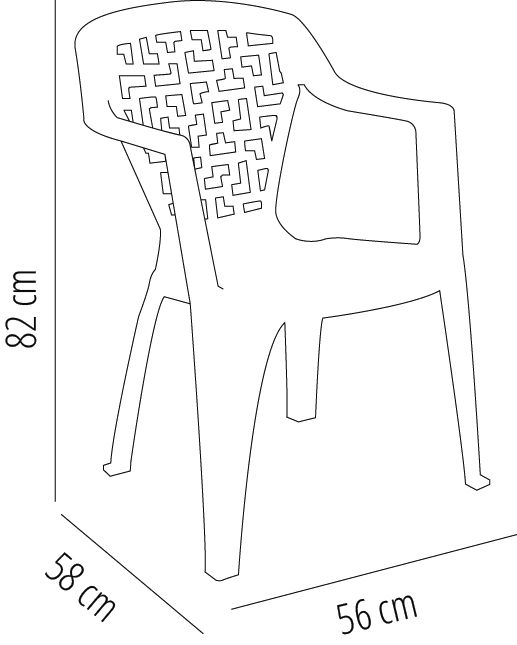 Silla Con Brazos Creta