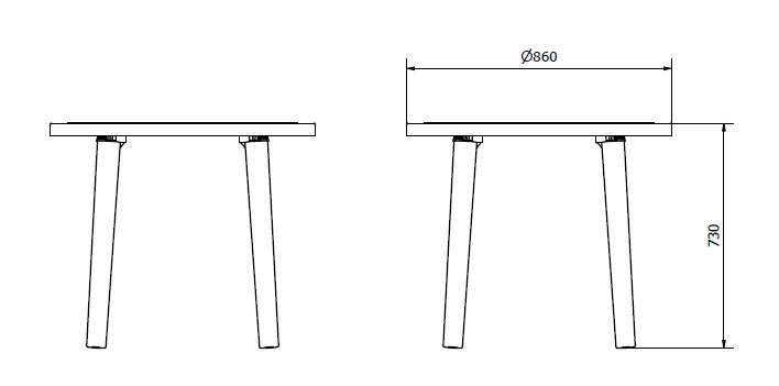 Mesa Tossa Ø86 Recycled Arena Desierto P.50