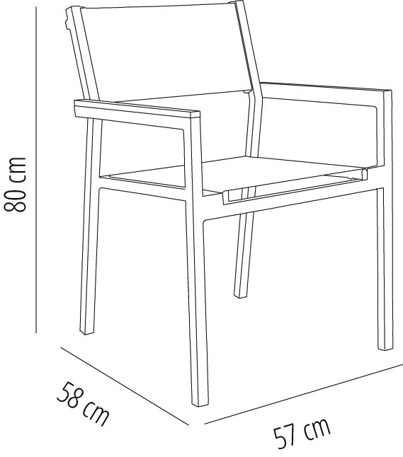 Silla Con Brazos Shio