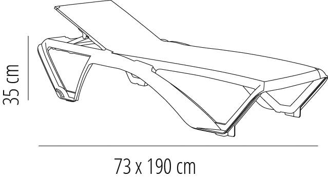Tumbona Acqua Blanca/Azul Pr.27