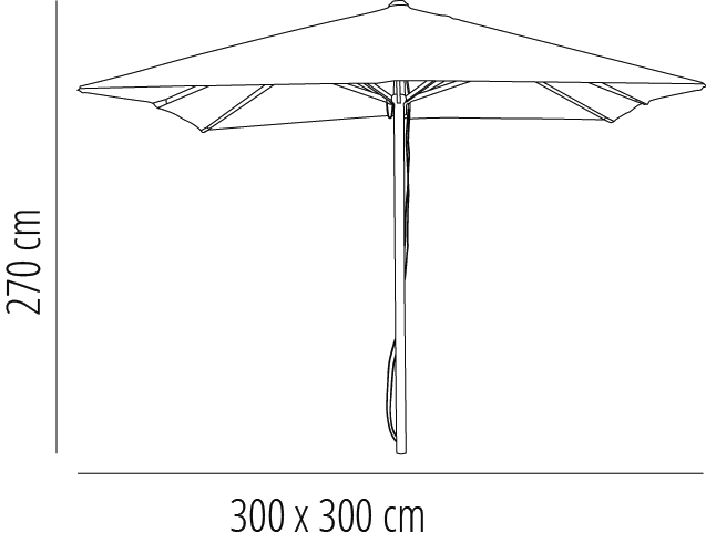 Parasol I1 3x3 m