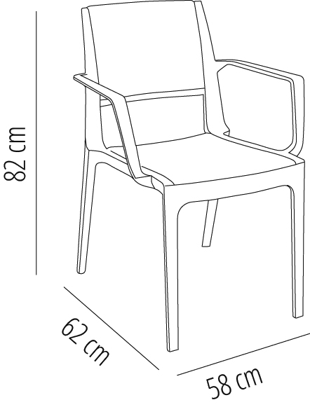Silla Con Brazos Capri