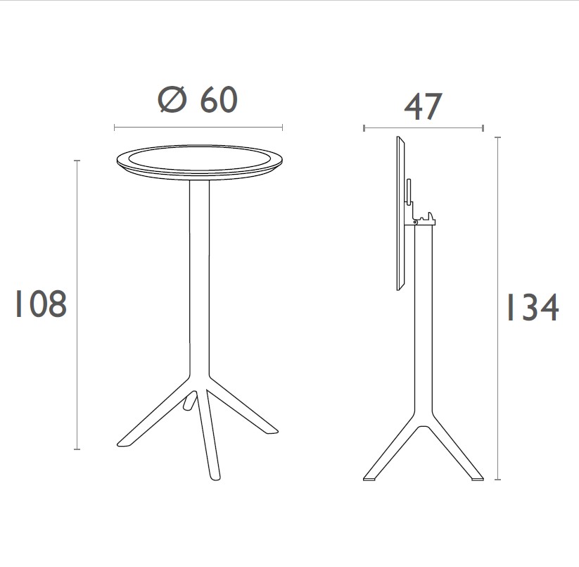 Mesa Sky Bar Ø60