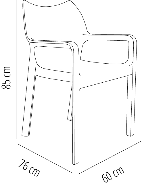 Silla Con Brazos Diva