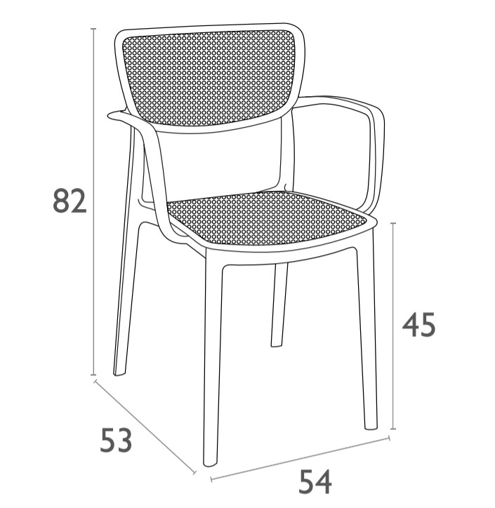 Silla Con Brazos Loft