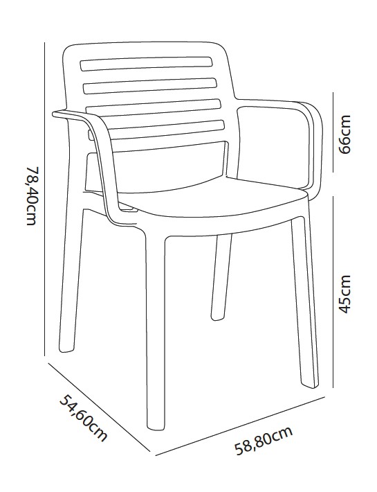 Silla Con Brazos Wind Eco Azul Aire P.17