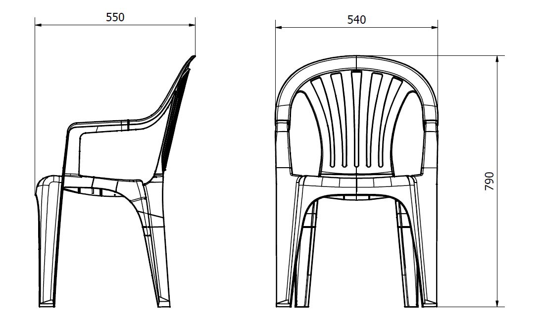 Sillon Pals Antracita P.30