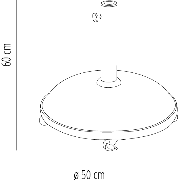 Pie Parasol Siro 35