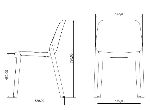 Silla One Azul Retro P.25