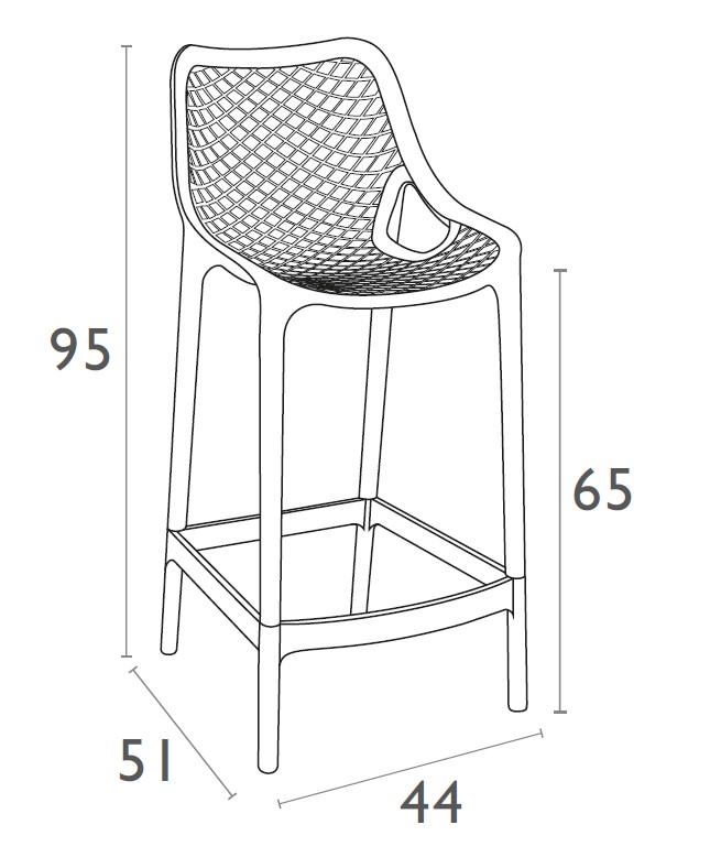 Taburete Air Bar 65
