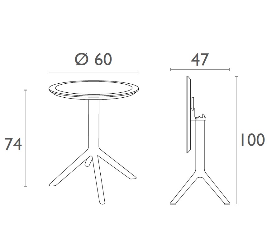 Mesa Sky Ø60