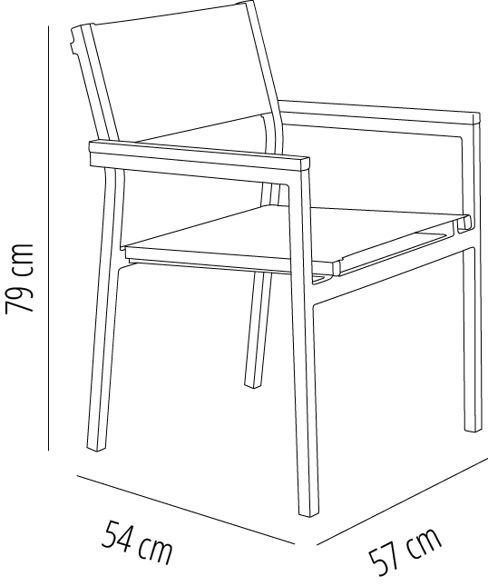 Silla Con Brazos Cubic