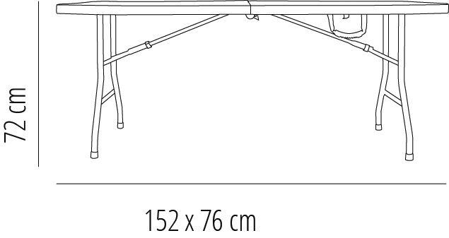 Mesa Mahler 152x76 Gris P36