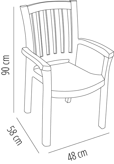 Silla Con Brazos Malibu