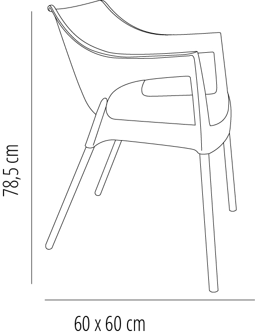 Silla Con Brazos Pole