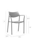 Silla Con Brazos Splash Aire