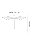 Parasol Corsica 2x2m