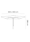 Parasol Sardigna 3x3m