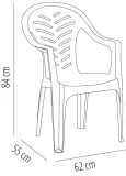 Silla Con Brazos Palma