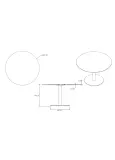 Mesa Compacto Fenolico Ø100 R.Natu Pie Tapies Xl Ø66 Negro