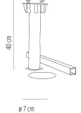 Base Empotrable Parasol A2 Acero 1x