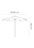 Parasol Madeira Ø3m