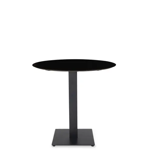 Mesa Compacto Fenolico Ø80 Negro - Pie Tapies 1x