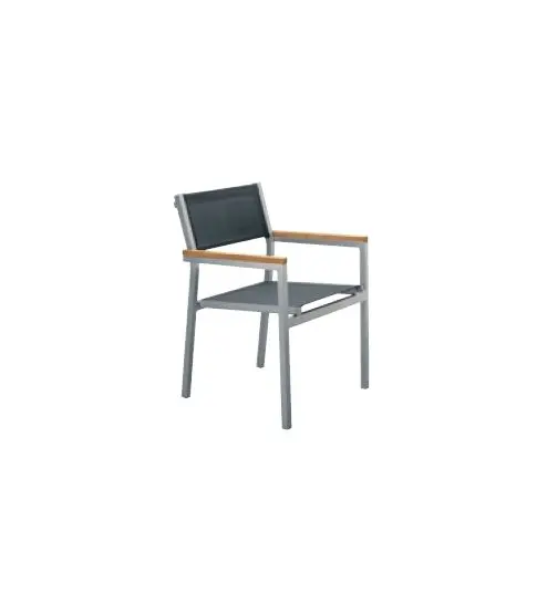 Sillon Cubic Textilene Negro 4x