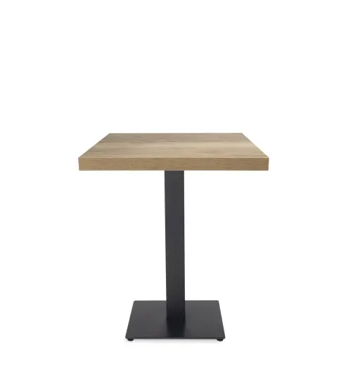 Mesa Durolight® 68x68 Roble Natural Pie Tapies Negro 40x40