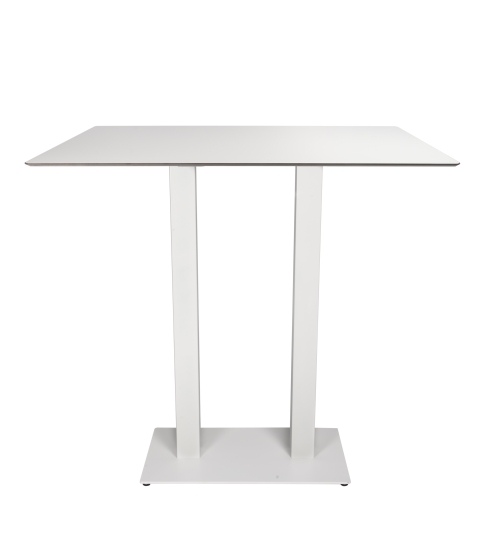 Mesa Compacto Fenolico 120x80 Blanco- Pie Tapies Al Do Bl 1x