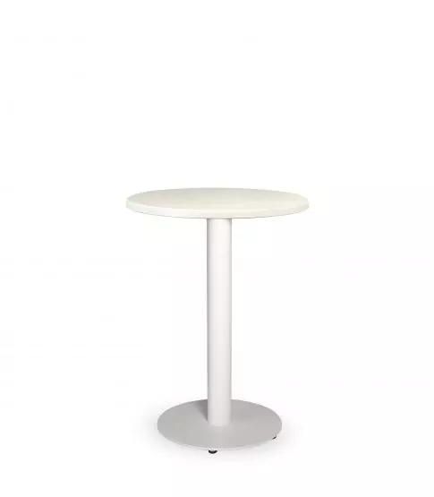 Mesa Werzalit Ø60 Blanca Pie Tapies Ø40 Blanco 1x