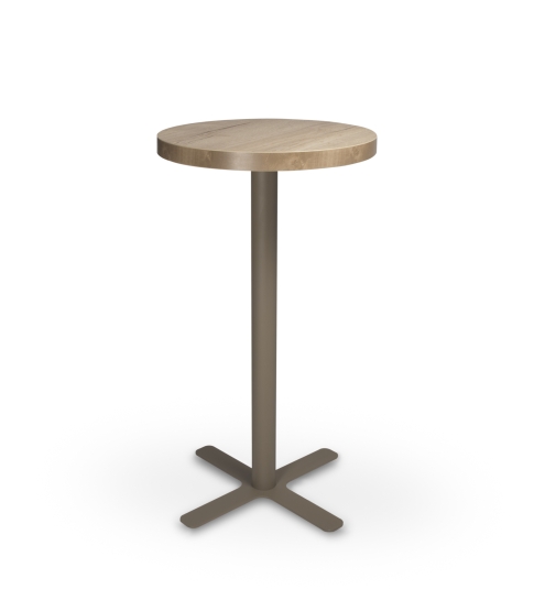 Mesa Durolight Roble Vintage Ø60 Pie Goya Alto Arena 1x