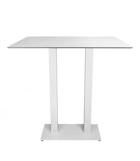 Mesa Compacto Fenolico 120x80 Blanco- Pie Tapies Al Do Bl 1x