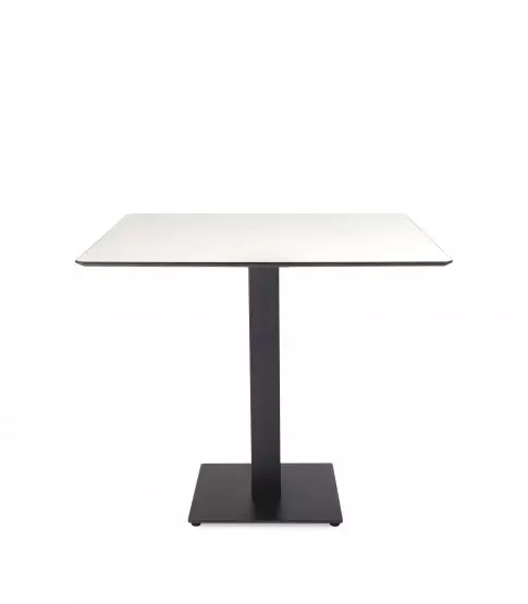 Mesa Compacto Fenolico 80x80 Blanca - Pie Tapies 1x