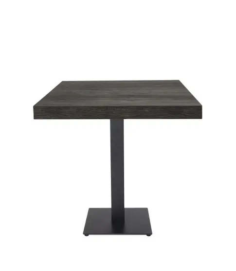 Mesa Durolight® 80x80 Pino Vintage Pie Tapies Negro 1x