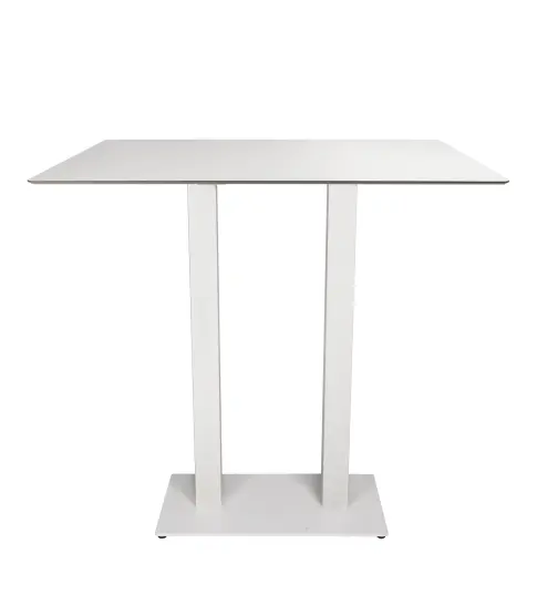 Mesa Compacto Fenolico 120x80 Blanco- Pie Tapies Al Do Bl 1x