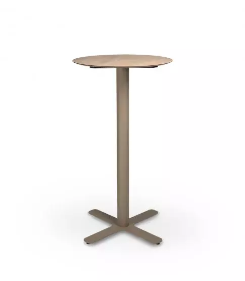 Mesa Compacto Fenolico Ø60 Roble Nat -Pie Goya Alto Arena 1x