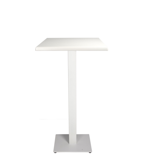 Mesa Werzalit 60x60 Blanca Pie Tapies Blanco 40x40 Alto 1x