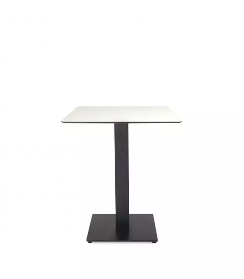 Mesa Compacto Fenolico 60x60 Blanca - Pie Tapies 1x