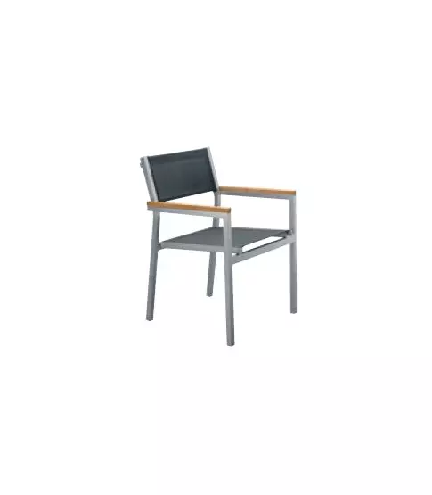 Sillon Cubic Textilene Negro 4x