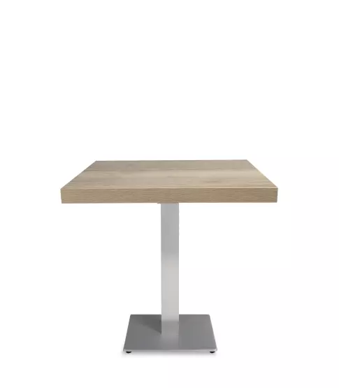 Mesa Durolight 80x80 Roble Natural-Pie Miro 40x40 1x