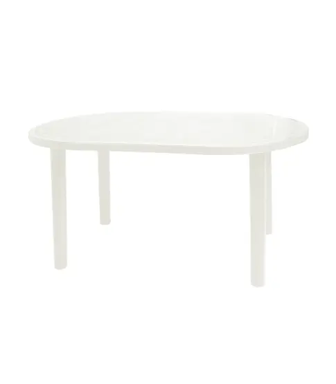 Mesa Olot 140x90 Oval Blanco 1x
