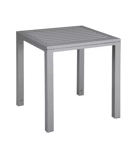 Mesa Cubic Auxiliar Aluminio 50x50 Gris 1x